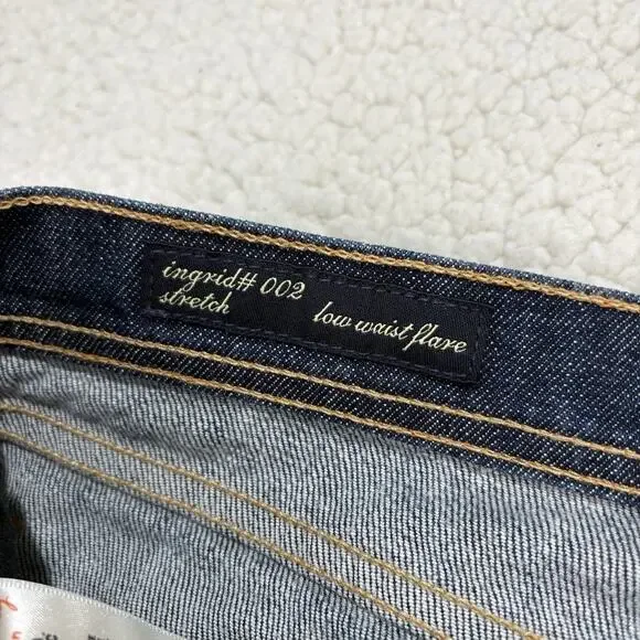 Citizens of Humanity Low Waist Flare Jeans Womens Size 30 Ingrid #002 Stretch - Picture 5 of 13